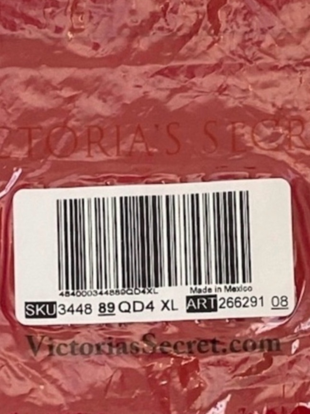 Victoria’s Secret Bikini Panty Red Cotton Size XL - Picture 2 of 3